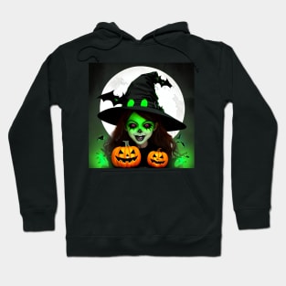 Scary Witch Halloween Hoodie